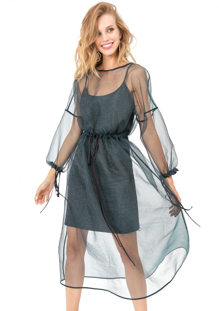 Платье женское трикотажное с блеском М 7688